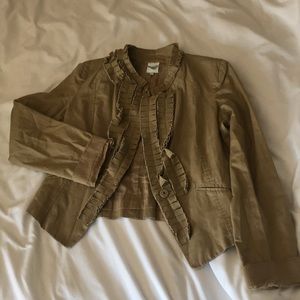 Anthropologie cropped blazer